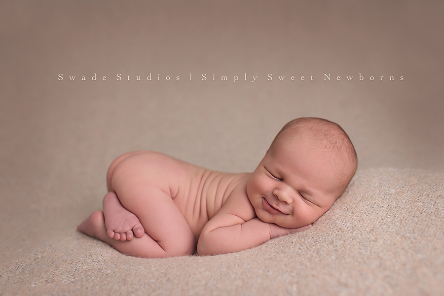 Kansas City Newborn Photographer | Swade Studios | Lovable Newborn Boy