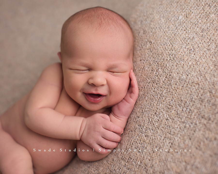 Kansas City Newborn Photographer | Swade Studios | Lovable Newborn Boy